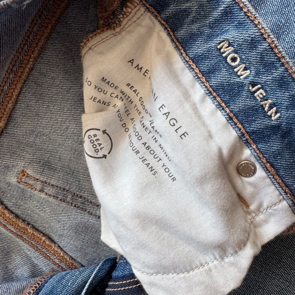 American Eagle Outfitters Blue Mom Jeans